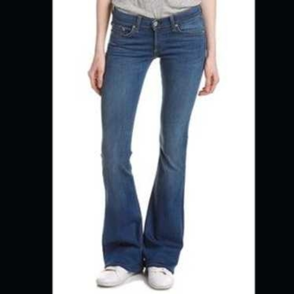 RAG & BONE Women's Size 28 Elephant Bell Dark Heritage Wash Flare Jeans Boho